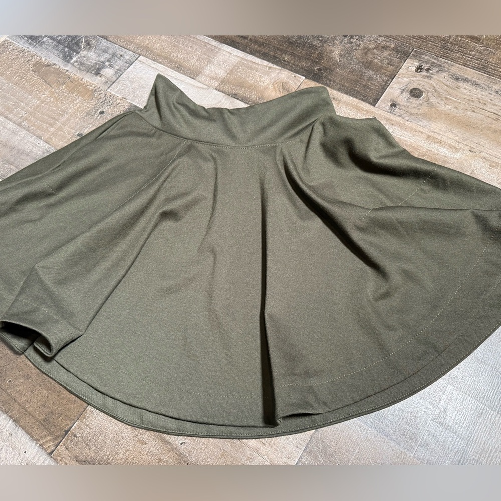 FP Beach Green Circle Mini‎ Skirt- Small